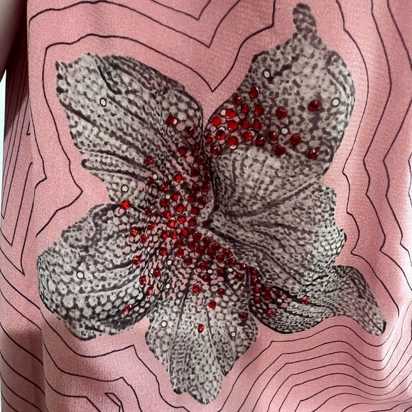 Viktor&Rolf Strappy Pink Floral Silk Mini Dress - Picture 6 of 8